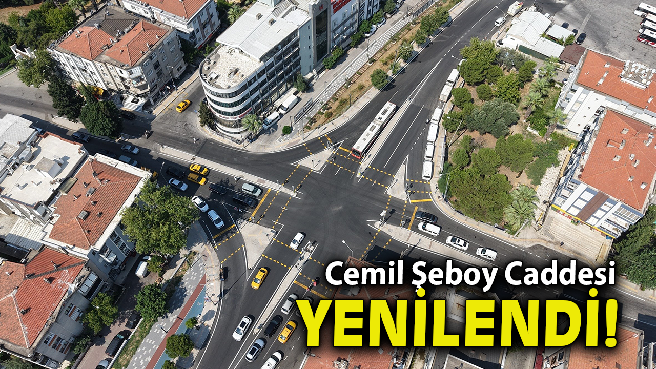 Cemil Şeboy Caddesi yenilendi